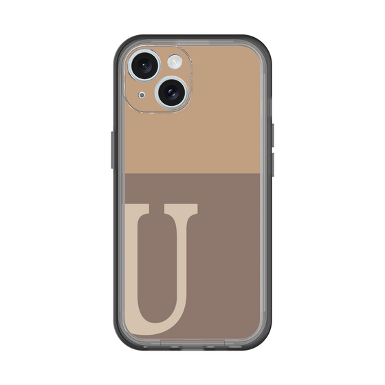 Slim Protection Premium Case［ オリジナル - initial two tone - U brown ］
