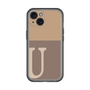 Slim Protection Premium Case［ オリジナル - initial two tone - U brown ］