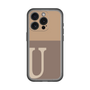 Slim Protection Premium Case［ オリジナル - initial two tone - U brown ］