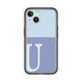 Slim Protection Premium Case［ オリジナル - initial two tone - U blue ］
