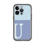 Slim Protection Premium Case［ オリジナル - initial two tone - U blue ］