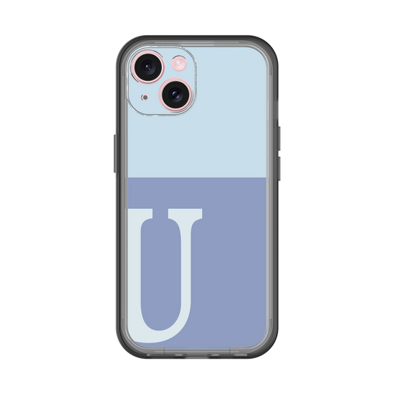 Slim Protection Premium Case［ オリジナル - initial two tone - U blue ］