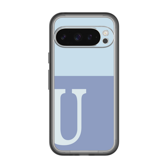 Slim Protection Premium Case［ オリジナル - initial two tone - U blue ］