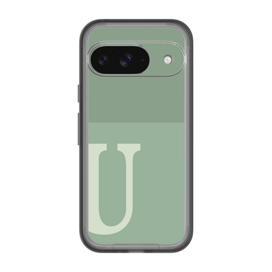 Slim Protection Premium Case［ オリジナル - initial two tone - U green ］