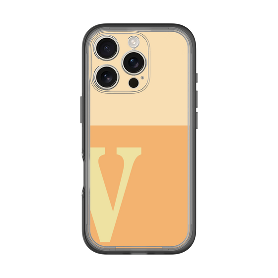 Slim Protection Premium Case［ オリジナル - initial two tone - V orange ］