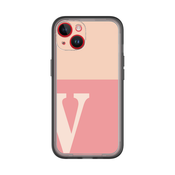 Slim Protection Premium Case［ オリジナル - initial two tone - V pink ］
