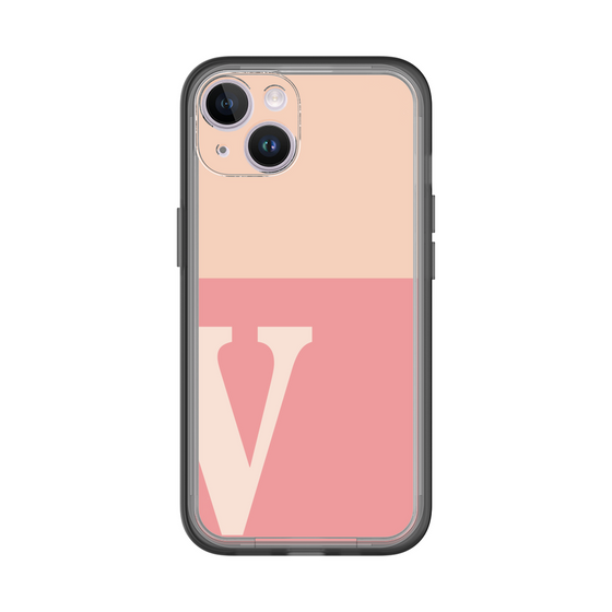 Slim Protection Premium Case［ オリジナル - initial two tone - V pink ］