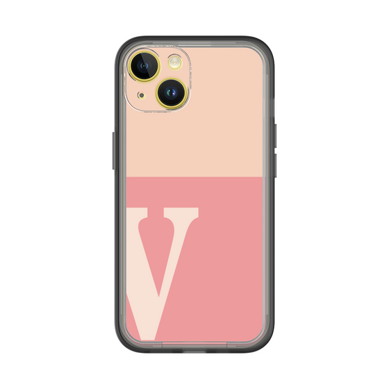 Slim Protection Premium Case［ オリジナル - initial two tone - V pink ］