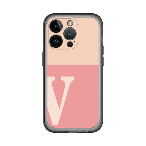 Slim Protection Premium Case［ オリジナル - initial two tone - V pink ］