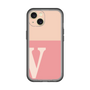 Slim Protection Premium Case［ オリジナル - initial two tone - V pink ］