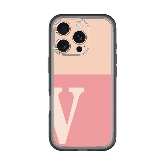 Slim Protection Premium Case［ オリジナル - initial two tone - V pink ］