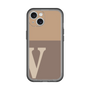 Slim Protection Premium Case［ オリジナル - initial two tone - V brown ］