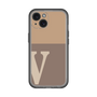 Slim Protection Premium Case［ オリジナル - initial two tone - V brown ］