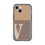 Slim Protection Premium Case［ オリジナル - initial two tone - V brown ］