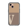 Slim Protection Premium Case［ オリジナル - initial two tone - V brown ］