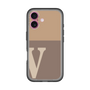 Slim Protection Premium Case［ オリジナル - initial two tone - V brown ］