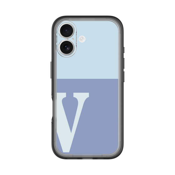 Slim Protection Premium Case［ オリジナル - initial two tone - V blue ］