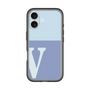 Slim Protection Premium Case［ オリジナル - initial two tone - V blue ］