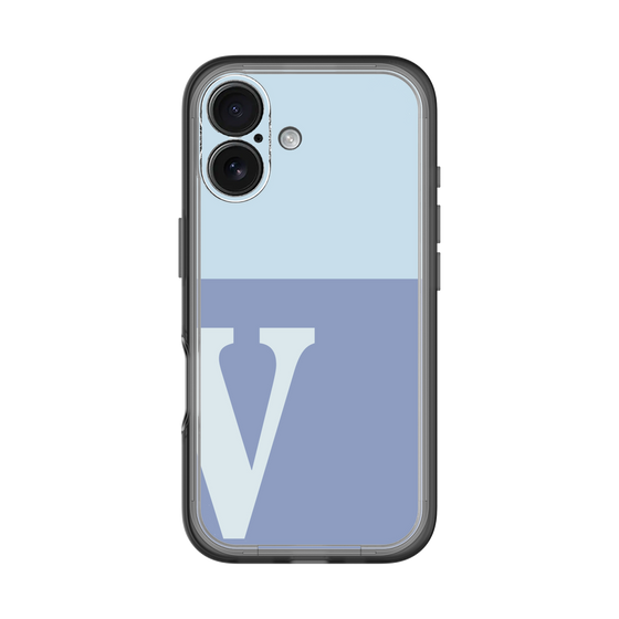 Slim Protection Premium Case［ オリジナル - initial two tone - V blue ］