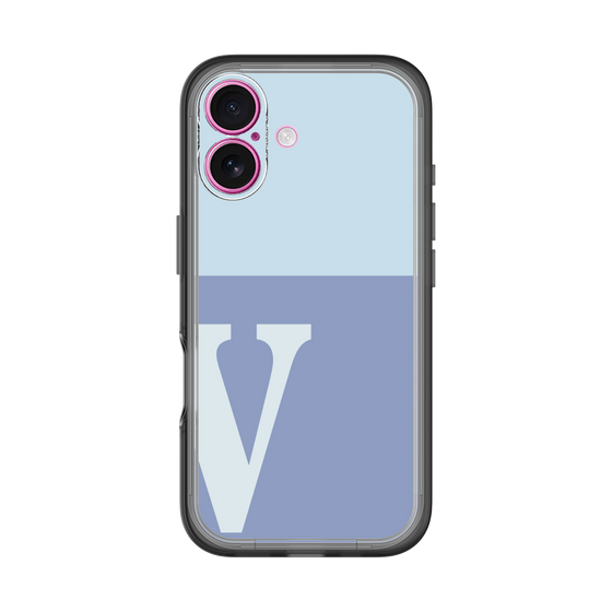 Slim Protection Premium Case［ オリジナル - initial two tone - V blue ］