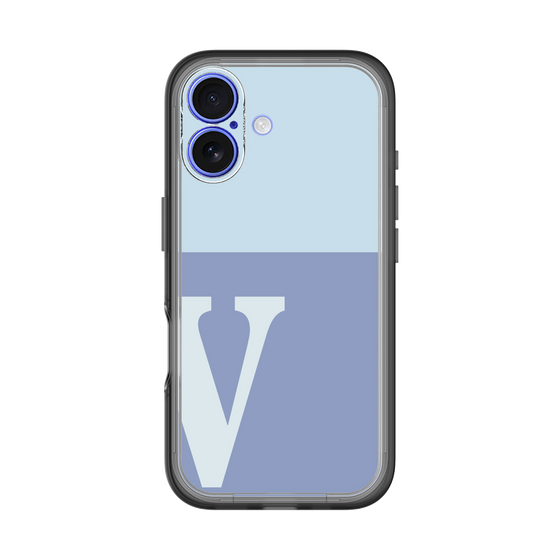 Slim Protection Premium Case［ オリジナル - initial two tone - V blue ］