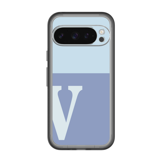 Slim Protection Premium Case［ オリジナル - initial two tone - V blue ］