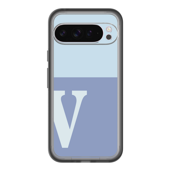 Slim Protection Premium Case［ オリジナル - initial two tone - V blue ］