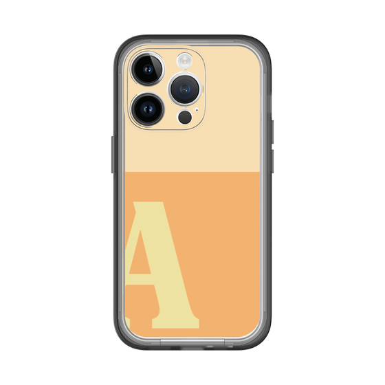 Slim Protection Premium Case［ オリジナル - initial two tone - A orange ］