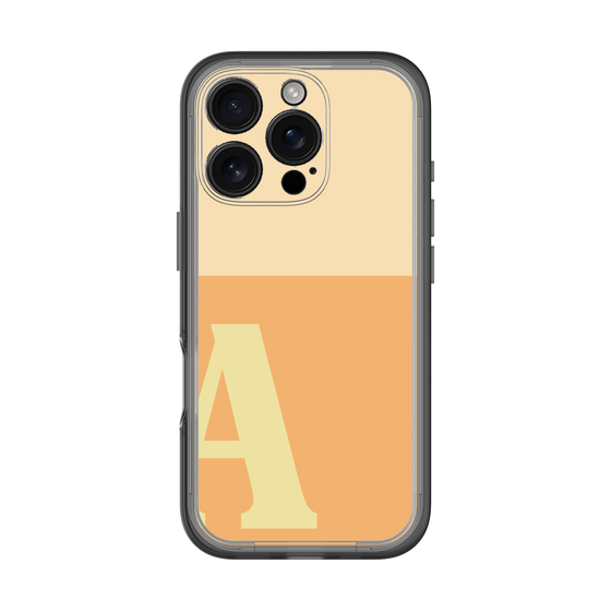 Slim Protection Premium Case［ オリジナル - initial two tone - A orange ］