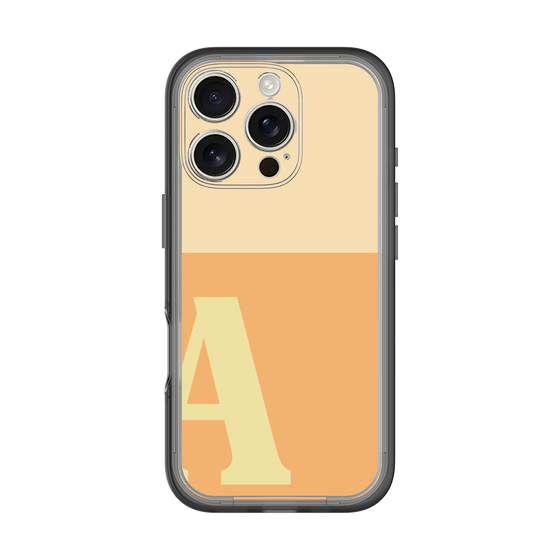 Slim Protection Premium Case［ オリジナル - initial two tone - A orange ］