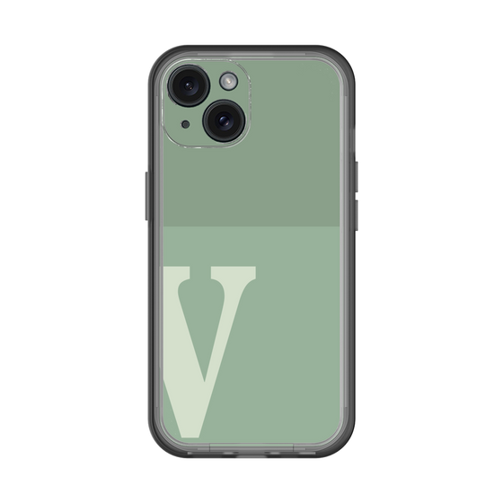 Slim Protection Premium Case［ オリジナル - initial two tone - V green ］