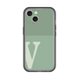 Slim Protection Premium Case［ オリジナル - initial two tone - V green ］