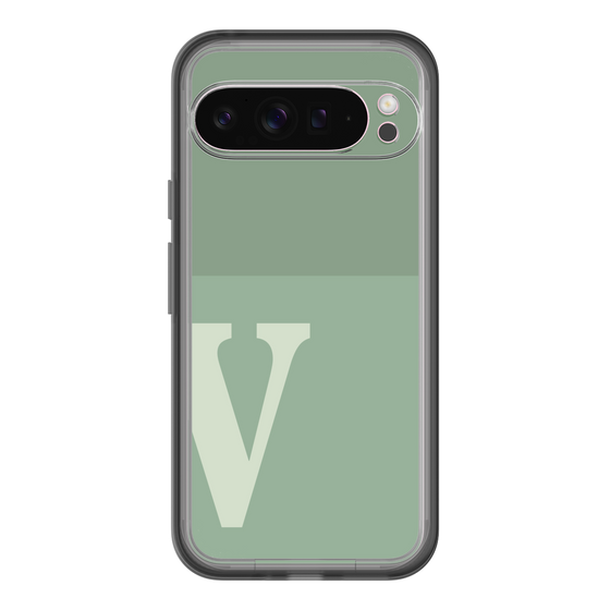Slim Protection Premium Case［ オリジナル - initial two tone - V green ］