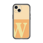 Slim Protection Premium Case［ オリジナル - initial two tone - W orange ］