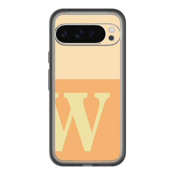 Slim Protection Premium Case［ オリジナル - initial two tone - W orange ］