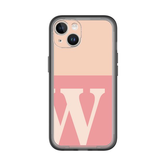 Slim Protection Premium Case［ オリジナル - initial two tone - W pink ］