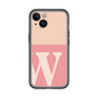 Slim Protection Premium Case［ オリジナル - initial two tone - W pink ］