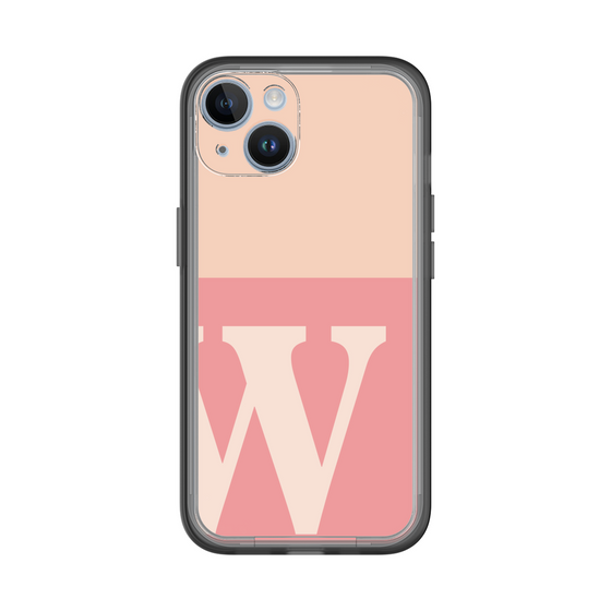 Slim Protection Premium Case［ オリジナル - initial two tone - W pink ］