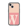 Slim Protection Premium Case［ オリジナル - initial two tone - W pink ］