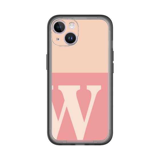 Slim Protection Premium Case［ オリジナル - initial two tone - W pink ］