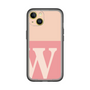 Slim Protection Premium Case［ オリジナル - initial two tone - W pink ］