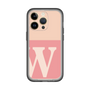 Slim Protection Premium Case［ オリジナル - initial two tone - W pink ］