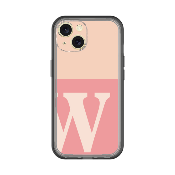 Slim Protection Premium Case［ オリジナル - initial two tone - W pink ］