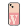 Slim Protection Premium Case［ オリジナル - initial two tone - W pink ］