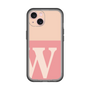 Slim Protection Premium Case［ オリジナル - initial two tone - W pink ］