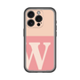 Slim Protection Premium Case［ オリジナル - initial two tone - W pink ］