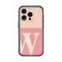Slim Protection Premium Case［ オリジナル - initial two tone - W pink ］
