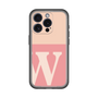 Slim Protection Premium Case［ オリジナル - initial two tone - W pink ］
