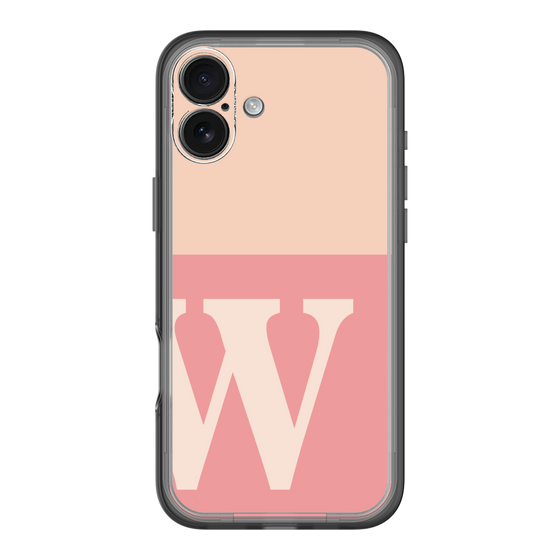 Slim Protection Premium Case［ オリジナル - initial two tone - W pink ］