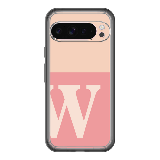 Slim Protection Premium Case［ オリジナル - initial two tone - W pink ］